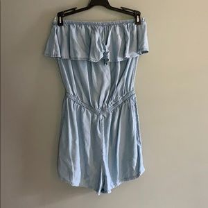 Chambray Romper